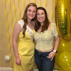 ASTR the Label Lace-Up Floral Puff Sleeve Crop Top